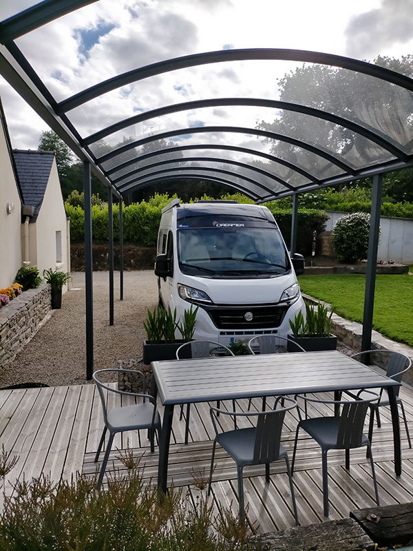 Carport alu pour camping-car et véhicules de loisirs