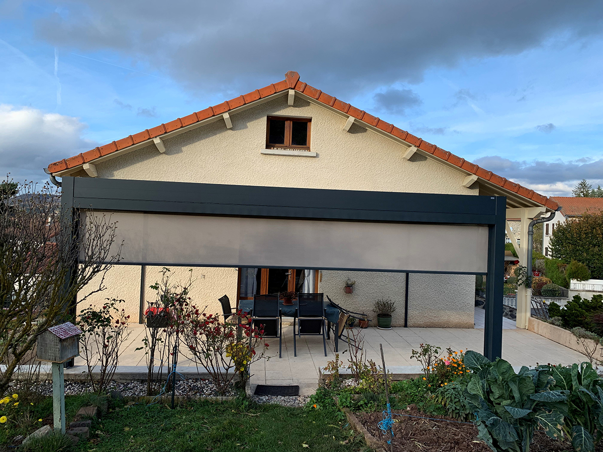 Pergola bioclimatique adossée - Haute-Loire (43)