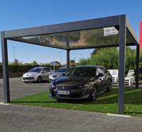 Carport toit plat