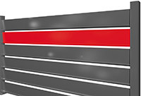 Option lames de couleur rouge