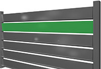 Option lames de couleur vert