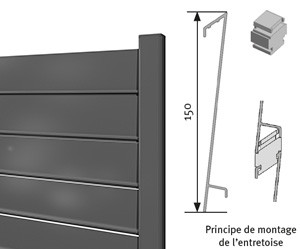 Claustra aluminium Fargésia