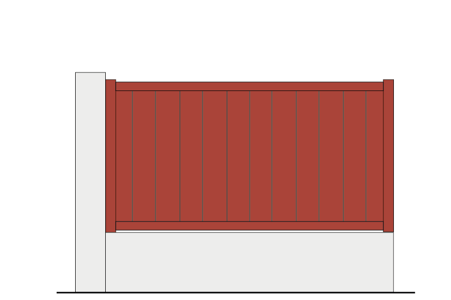 Clôture alu Origin CL lames 170 verticales