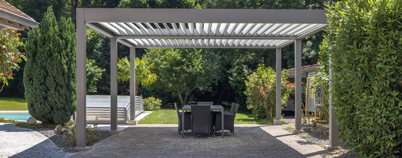 Pergola bioclimatique aluminium