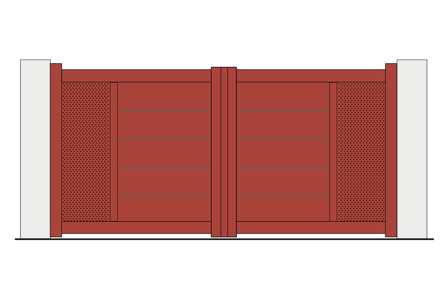Portail battant alu Signature Arial