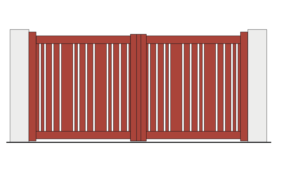 Portail battant alu Signature Autan