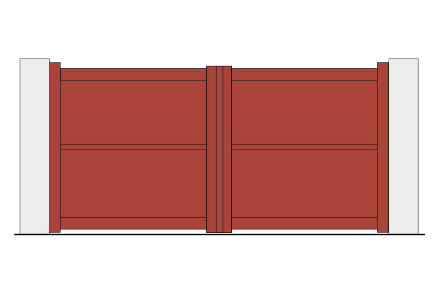 Portail battant alu Signature Caladea