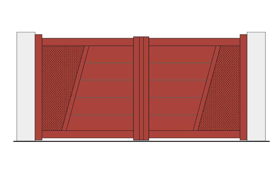 Portail battant alu Signature Corsiva