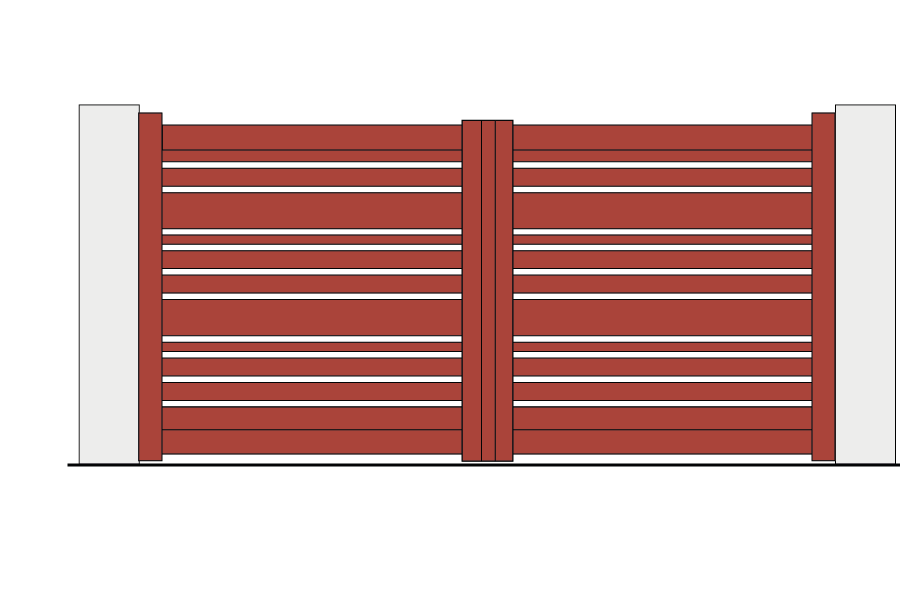 Portail battant alu Signature Suroît
