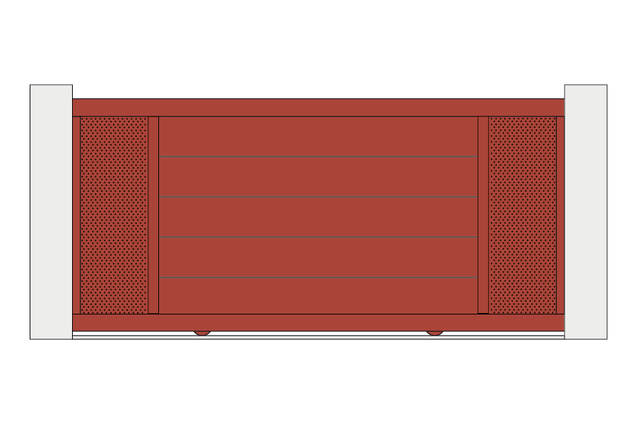 Portail coulissant alu Signature Arial C
