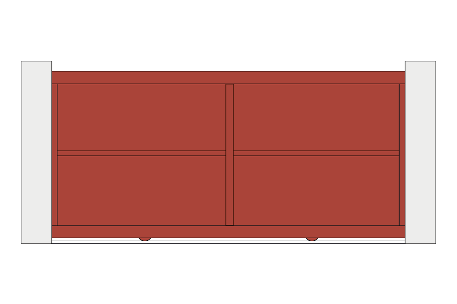 Portail coulissant alu Signature Caladea C