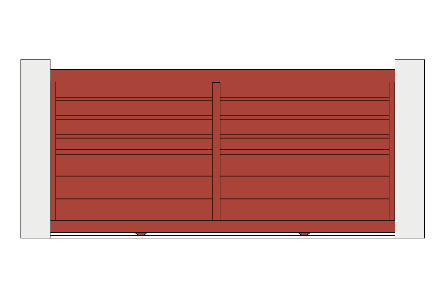 Portail coulissant alu Signature Lucida 5