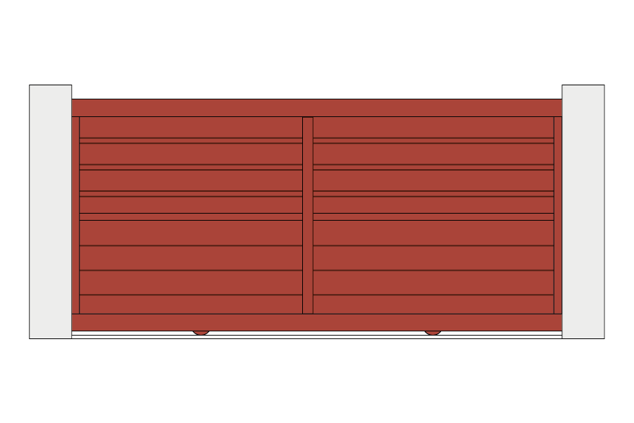 Portail coulissant alu Signature Lucida 6