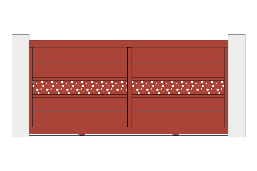 Portail coulissant alu Signature Nordica C