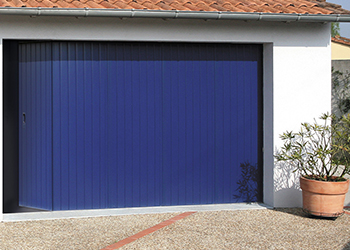 Porte de garage coulissante aluminium Danemark avec option portillon