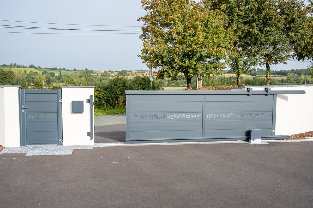 Portillon alu gamme Signature modèle Nordica - RAL7016