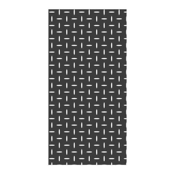 Tôle perforée décor ellipse vertical