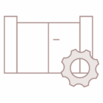 Picto motorisation portail battant