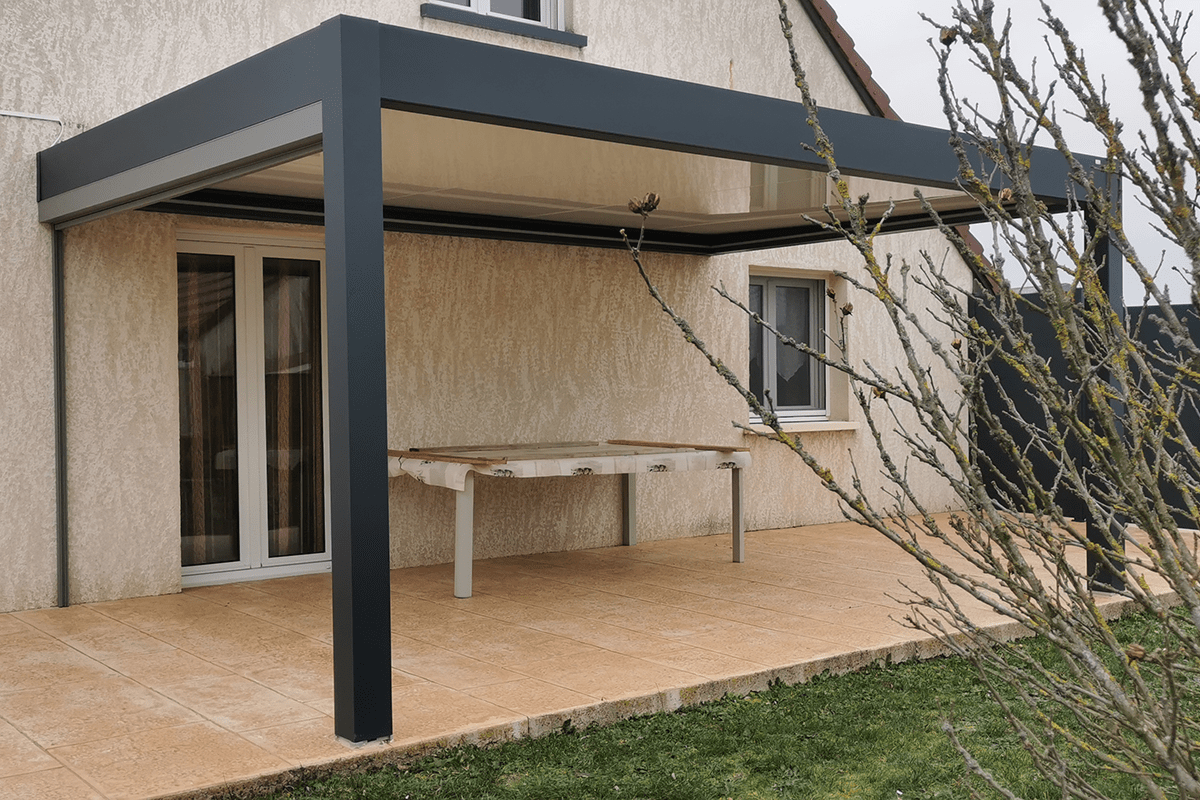 Carport adossé pour les particuliers