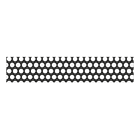 Tôle perforée décor rond horizontal