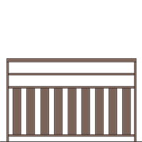 Garde-corps Cambria 80 1 lisse