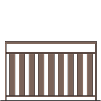 Garde-corps Cambria 80 avec main courante