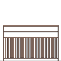 Garde-corps Marin 1 lisse