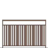 Garde-corps Marin avec main courante