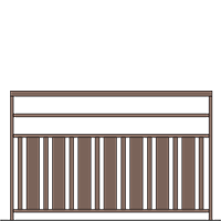 Garde-corps Sirocco 1 lisse