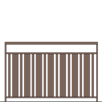 Garde-corps Sirocco avec main courante