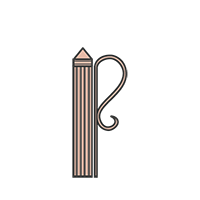 Décor crosse de tapée centrale