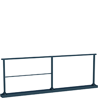 Main courante sur poteaux
