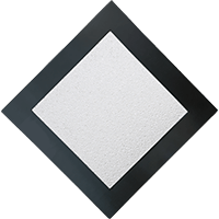 Hublot alu laqué losange